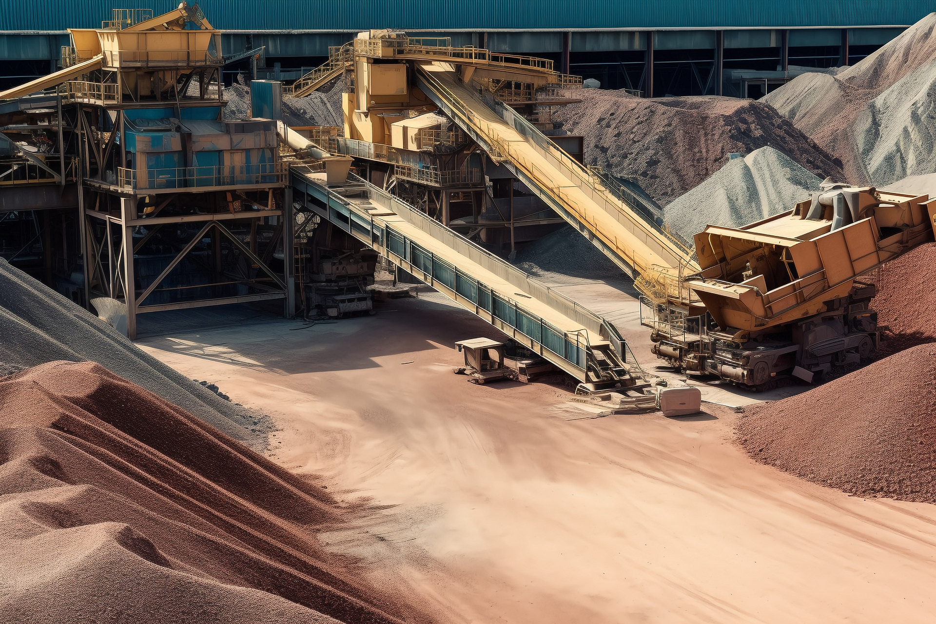 Mining and smelting plants